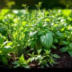 Photo of a herb garden